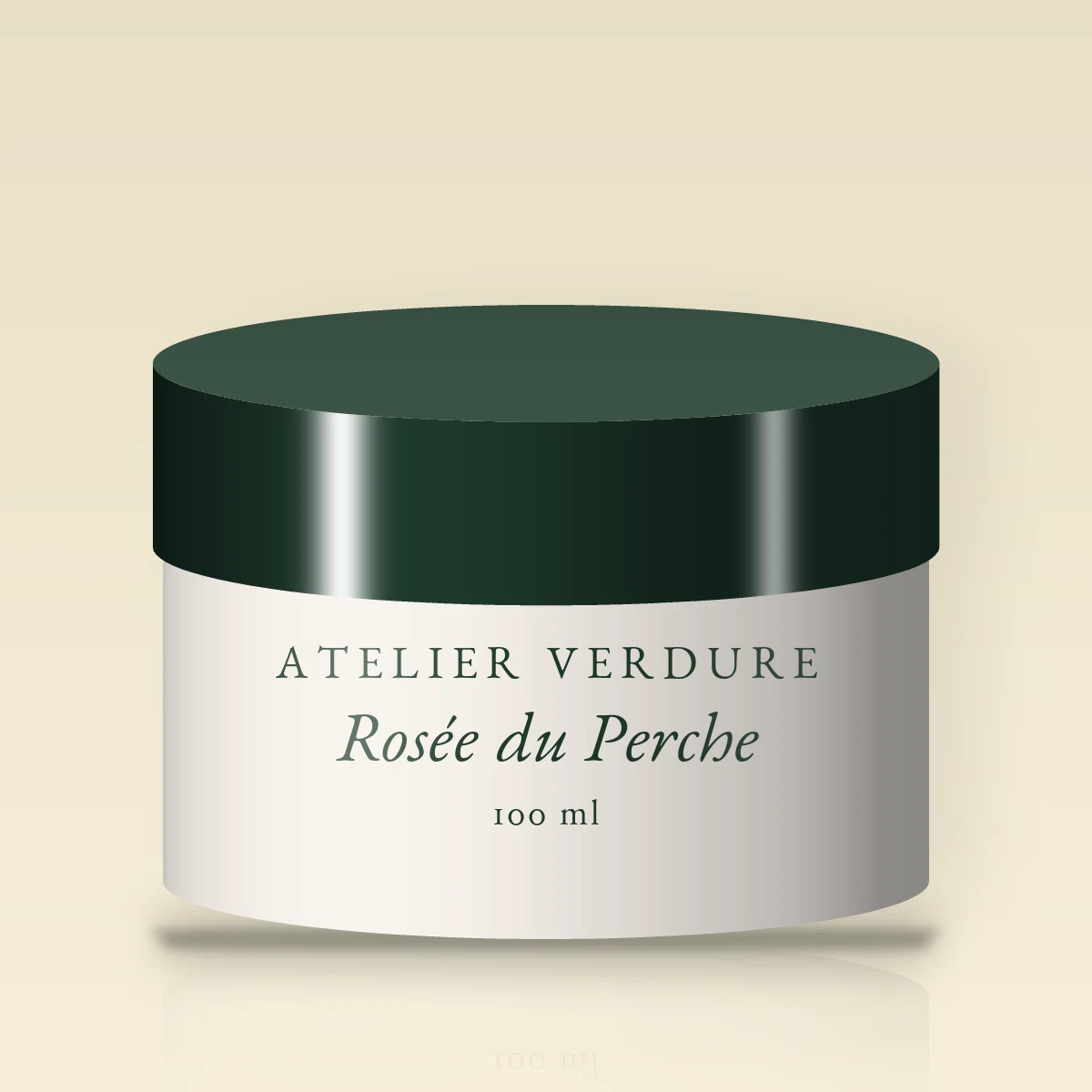 Gommage visage Rosée du Perche à la poudre d'amande – Atelier Verdure, pot 100 ml