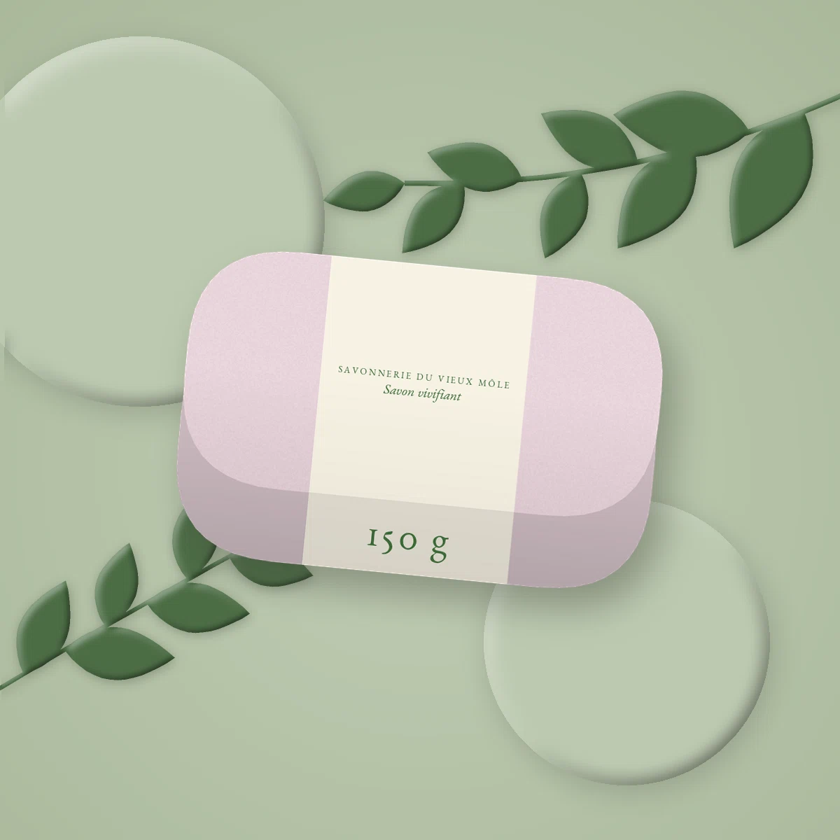 Savon surgras vivifiant à la spiruline – Savonnerie du Vieux Môle, photo d'ambiance