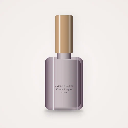 Vernis à ongles effet manucure à l'huile de coco – Maison Nuance, flacon 10 ml, teinte 01 Cristal