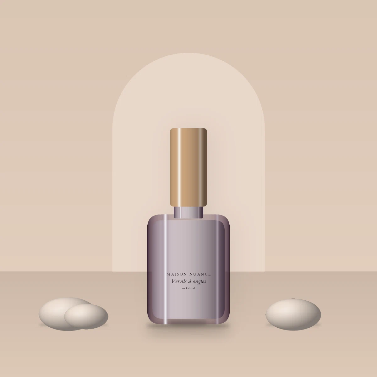 Vernis à ongles effet manucure à l'huile de coco – Maison Nuance, photo d'ambiance