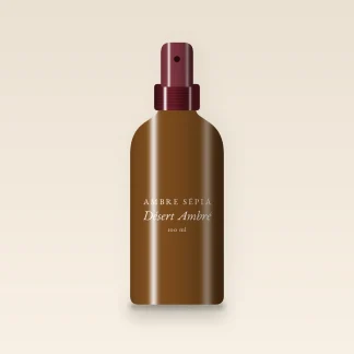 Huile corps Désert Ambré au tamanu – Ambre Sépia, flacon spray 100 ml