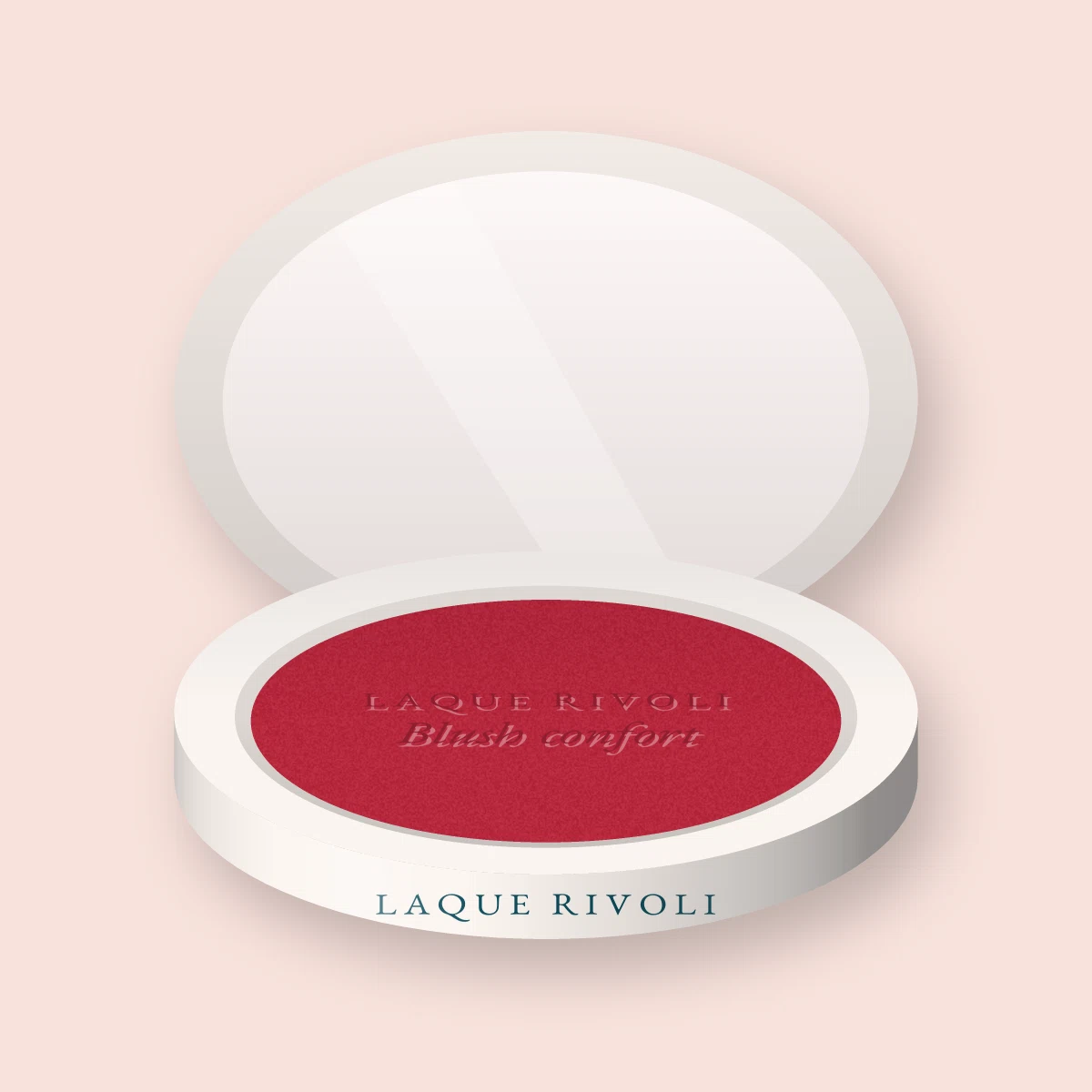 Blush confort à l'huile de rose musquée – Laque Rivoli, boîtier 4 g, teinte 16 Cerise