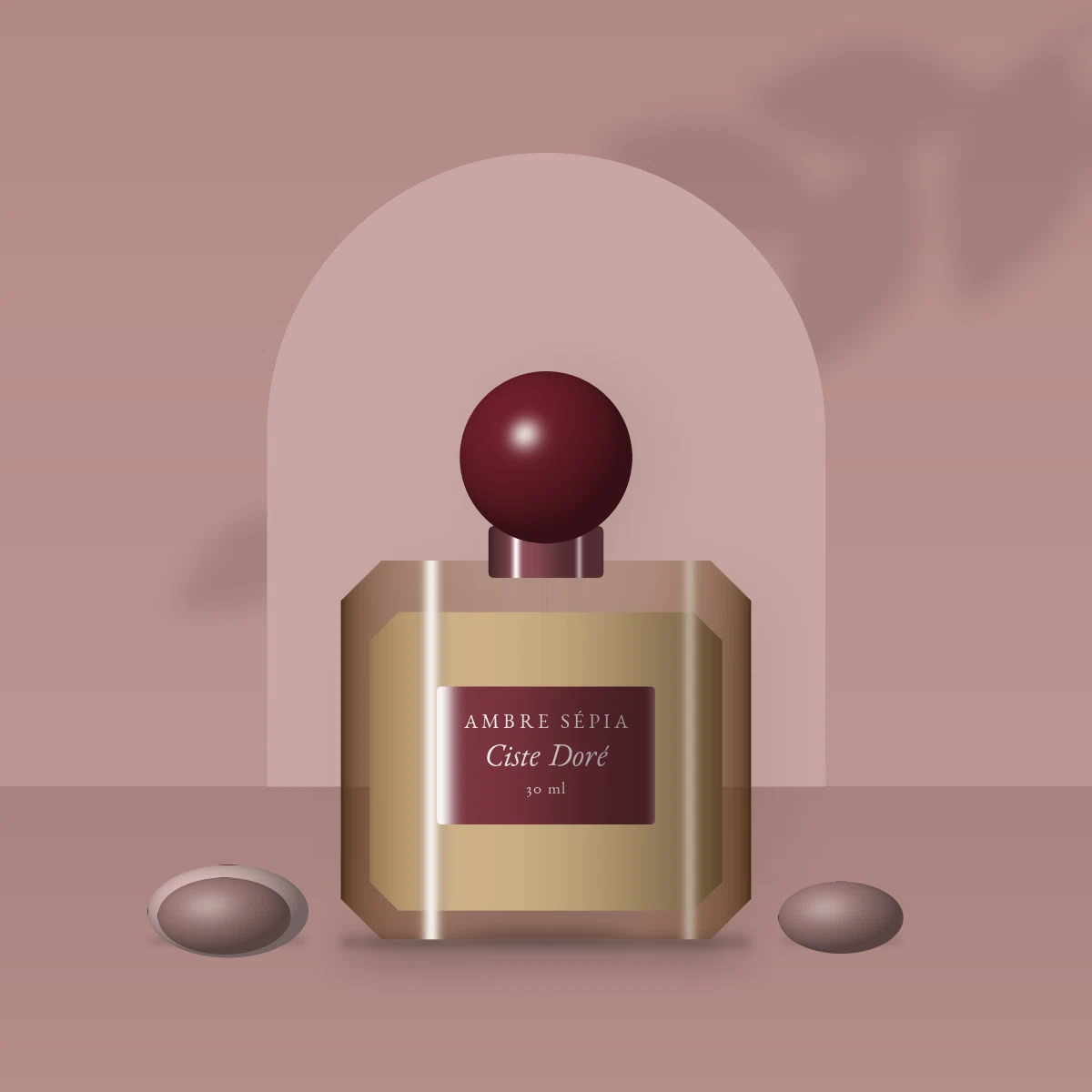 Parfum Ciste Doré flamboyant au café – Ambre Sépia, photo d'ambiance