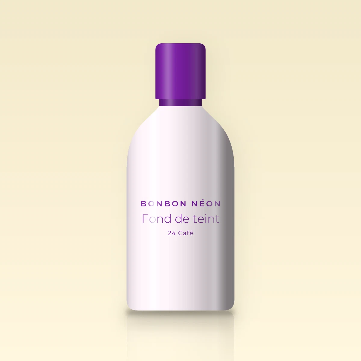 Fond de teint sans effet masque à l'aloe vera – Bonbon Néon, flacon 35 ml, teinte 24 Café