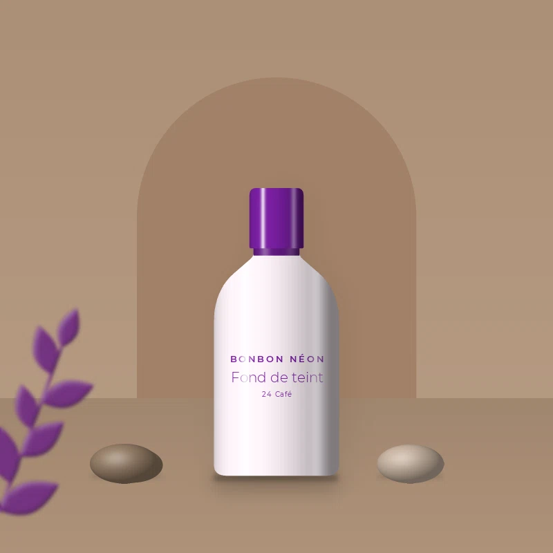 Fond de teint sans effet masque à l'aloe vera – Bonbon Néon, photo d'ambiance