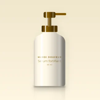 Sérum fortifiant à l'extrait d'edelweiss – Mardi Douceur, flacon-pompe 50 ml