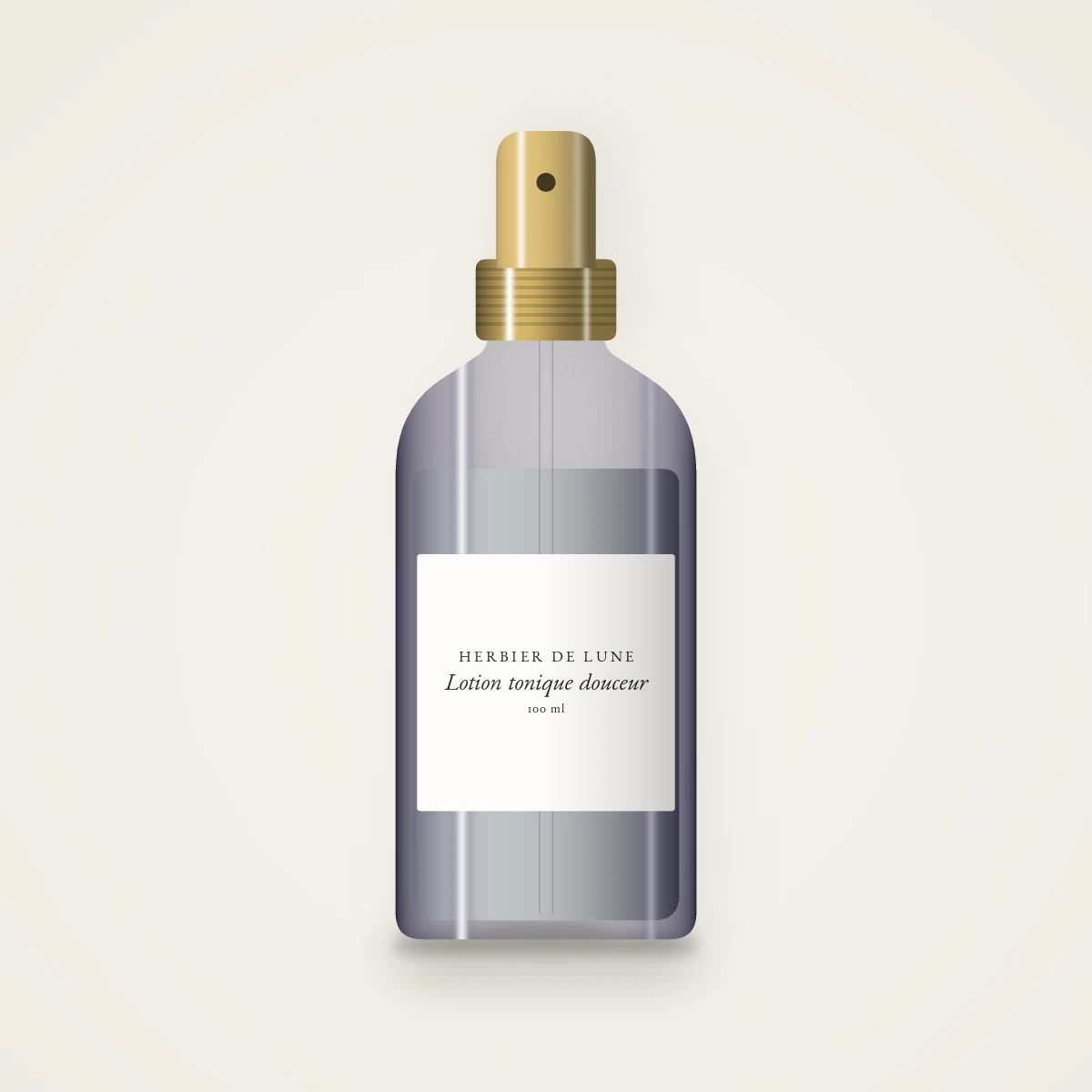Lotion tonique douceur à l'eau de bleuet – Herbier de Lune, flacon spray 100 ml
