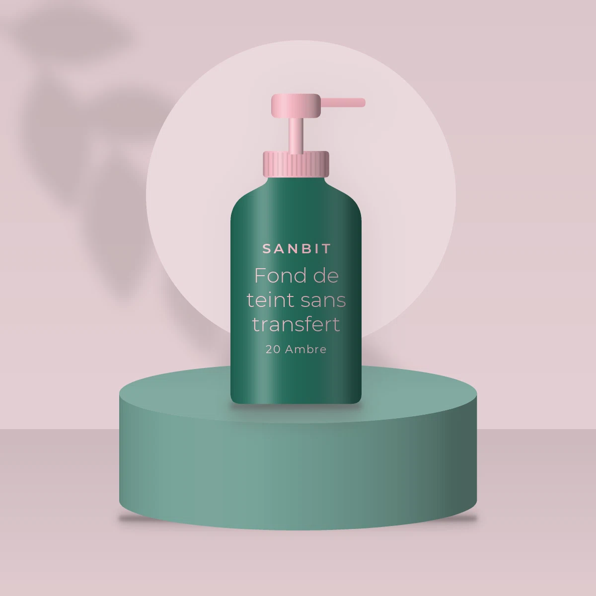 Fond de teint sans transfert aux peptides – Sanbit, photo d'ambiance
