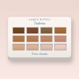 Palette yeux Tuileries ultra-pigmentée – Laque Rivoli, 9 × 1 g, teinte Tons chauds
