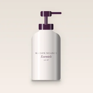 Lait corps Essentiels à l'huile de camélia – Maison Nuance, flacon-pompe 250 ml