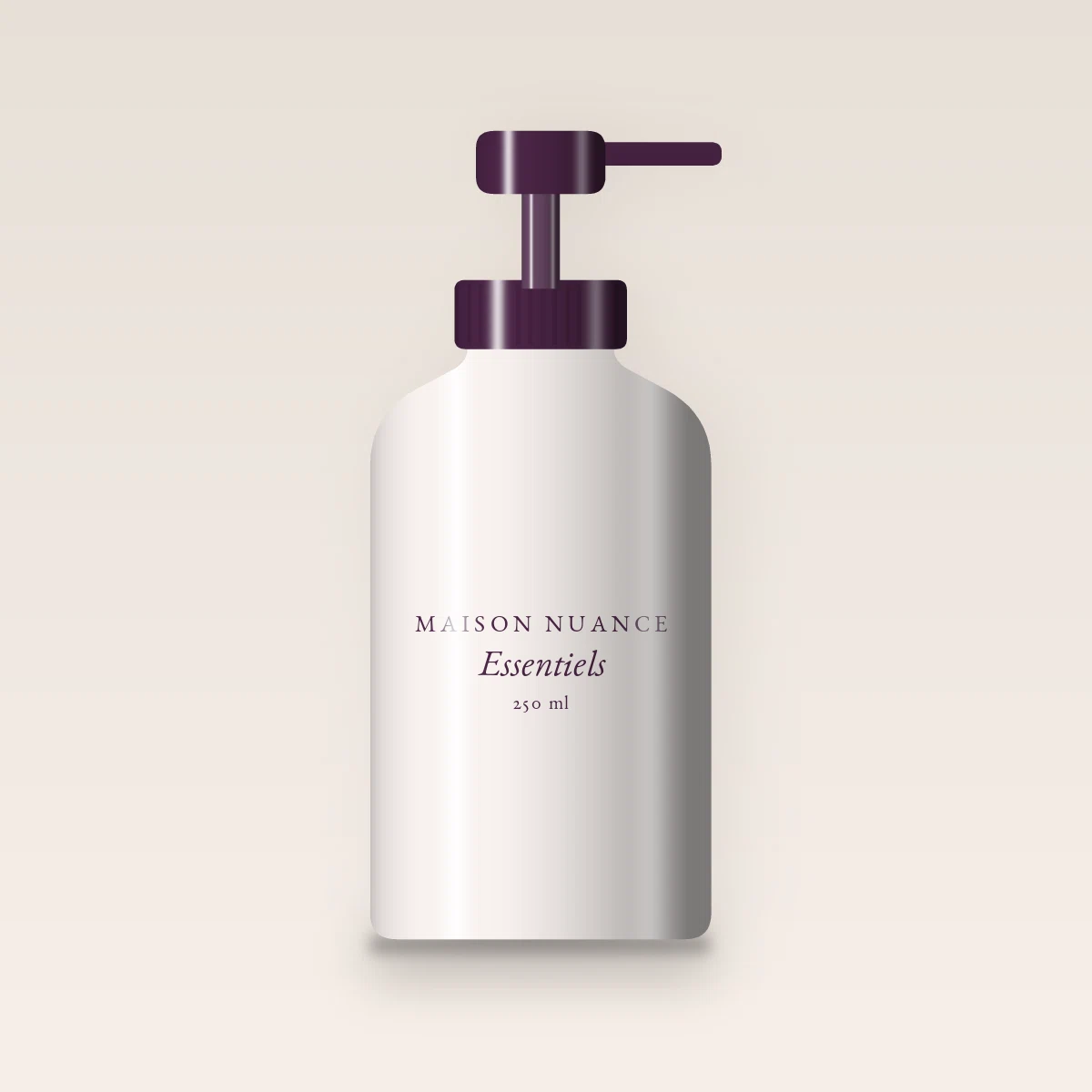 Lait corps Essentiels à l'huile de camélia – Maison Nuance, flacon-pompe 250 ml
