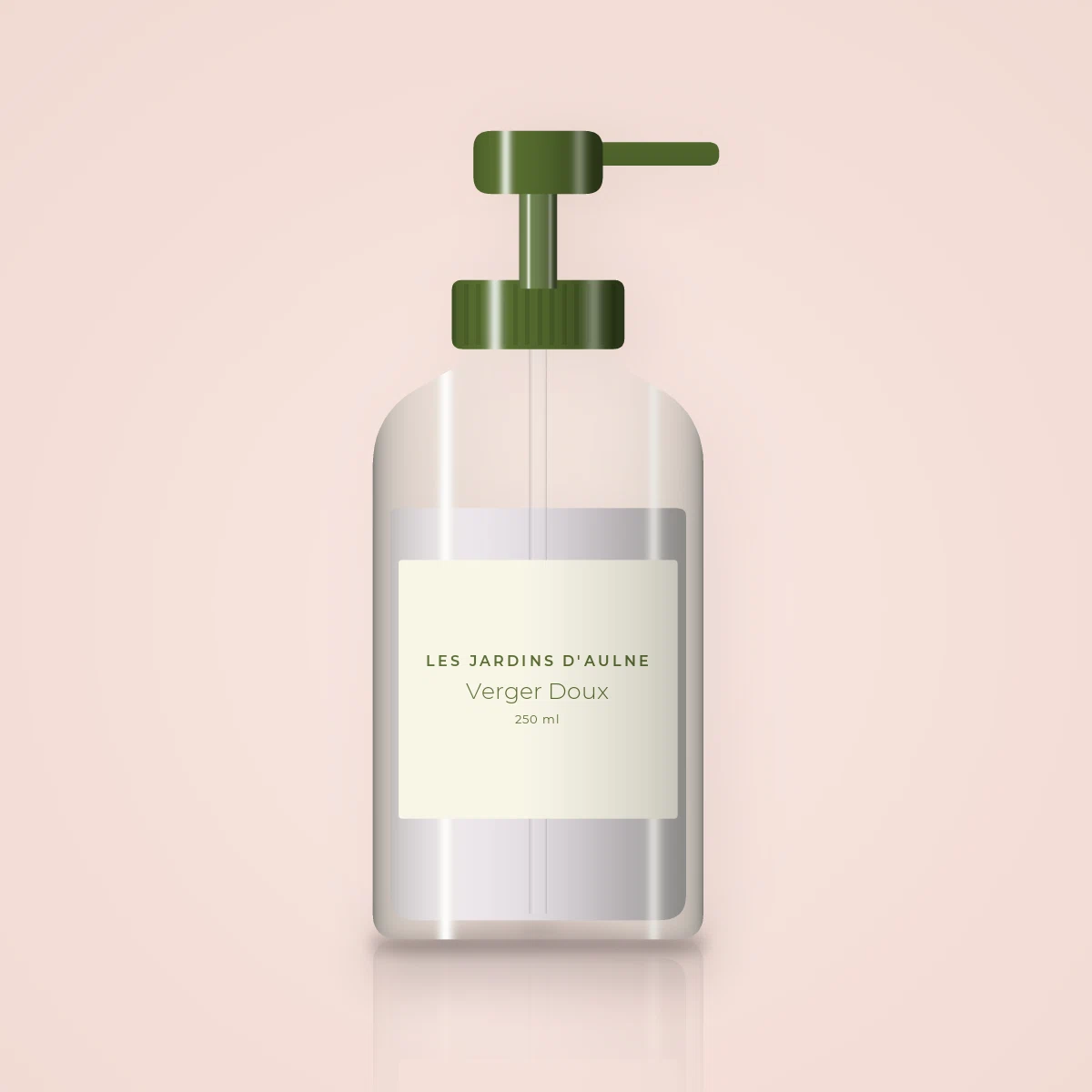 Crème coiffante fixation modulable Verger Doux – Les Jardins d'Aulne, flacon-pompe 250 ml