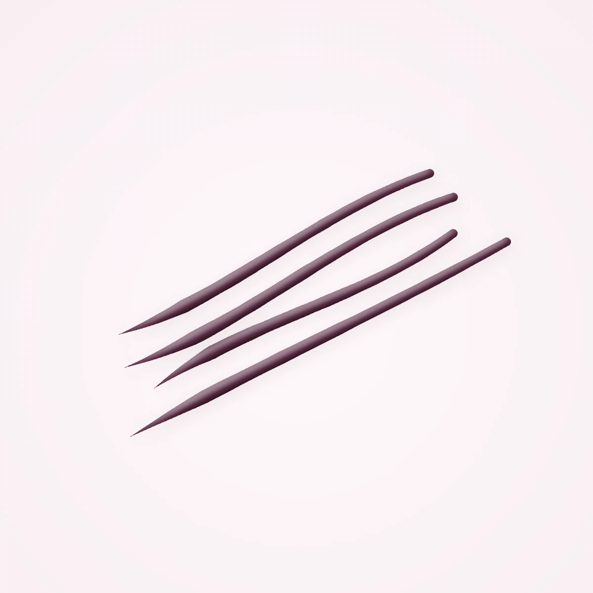 Eyeliner effet œil de biche à l'huile de coco – Sopoong, aperçu de la teinte Prune