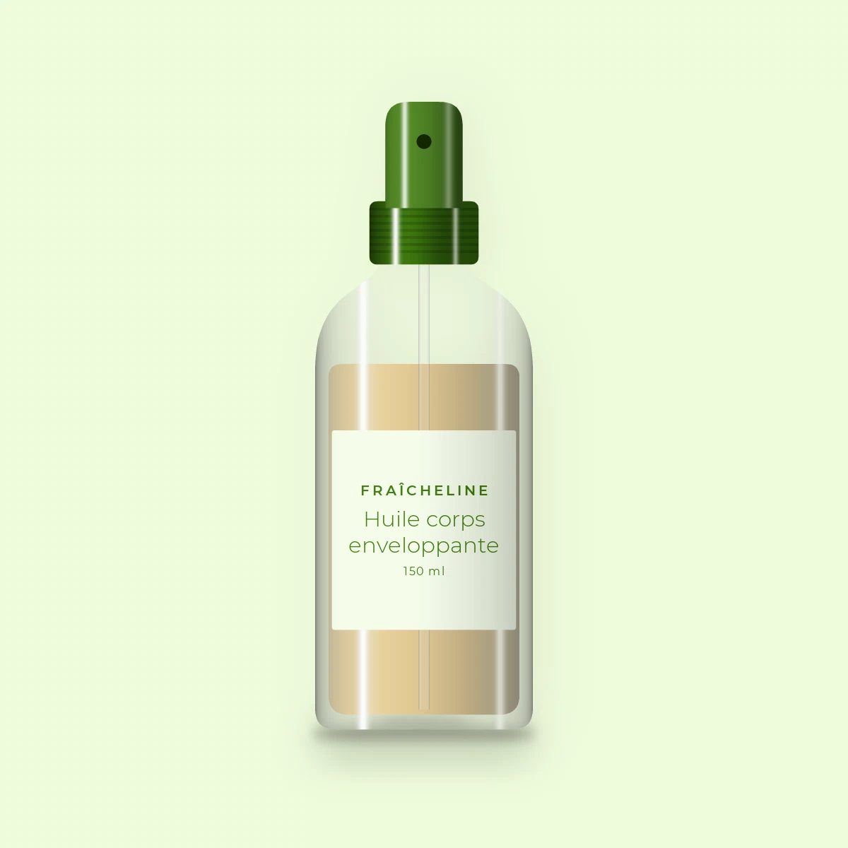 Huile corps sèche enveloppante à l'argan – Fraîcheline, flacon spray 150 ml