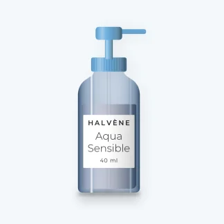 Crème hydratante Aqua Sensible à l'extrait de calendula – Halvène, flacon-pompe 40 ml