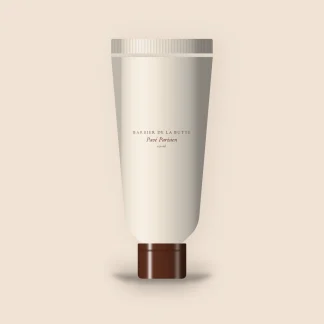 Crème à raser grand confort Pavé Parisien – Barbier de la Butte, tube 150 ml