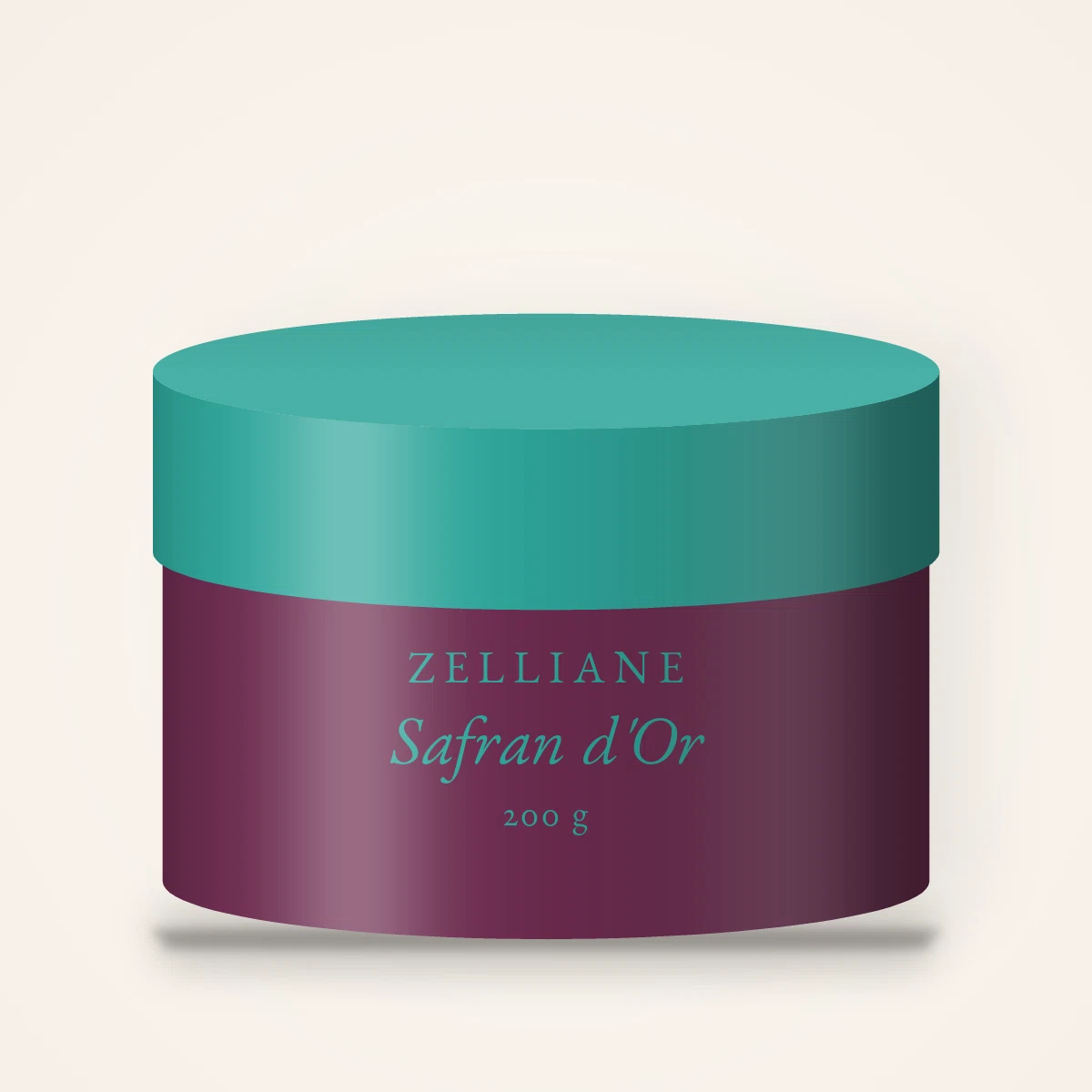 Gommage corps Safran d'Or à la poudre de riz – Zelliane, pot 200 g