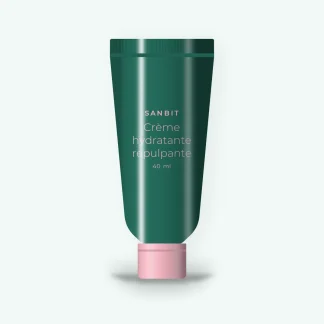 Crème hydratante repulpante au panthénol – Sanbit, tube 40 ml