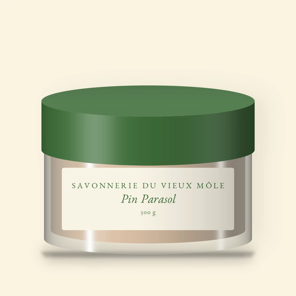 Gommage corps Pin Parasol à l'huile d'amande douce – Savonnerie du Vieux Môle, pot 300 g