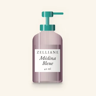 Crème hydratante réconfortante Médina Bleue – Zelliane, flacon-pompe 40 ml