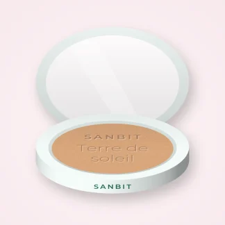 Terre de soleil effet mine reposée au beurre de mangue – Sanbit, boîtier 10 g, teinte 01 Hâle léger