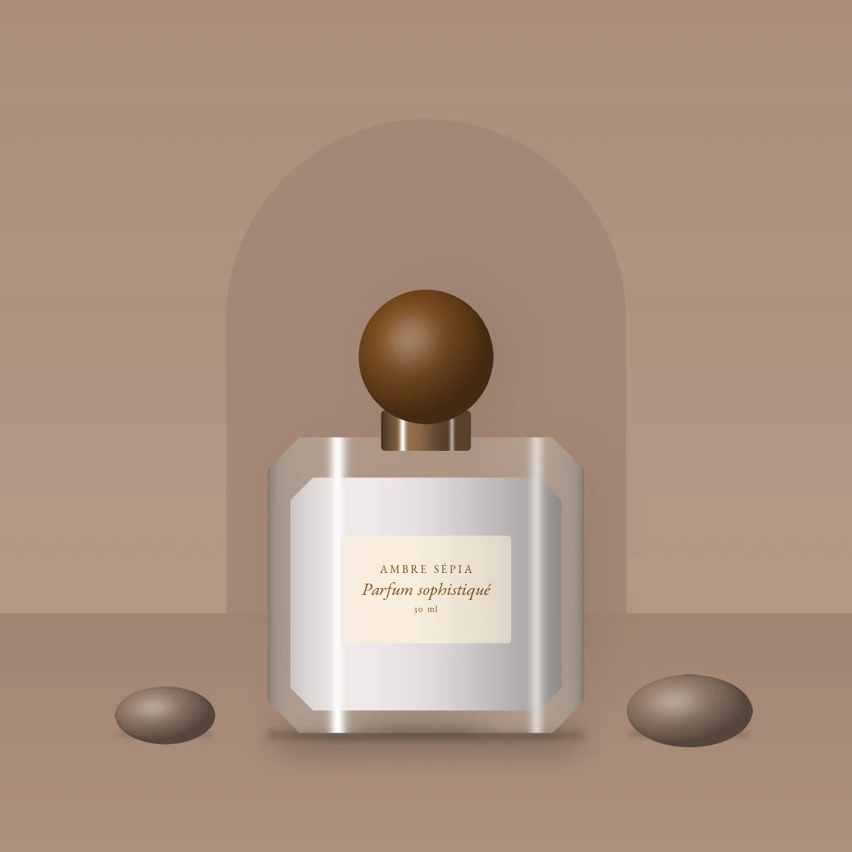 Parfum sophistiqué au cèdre de l'Atlas – Ambre Sépia, photo d'ambiance