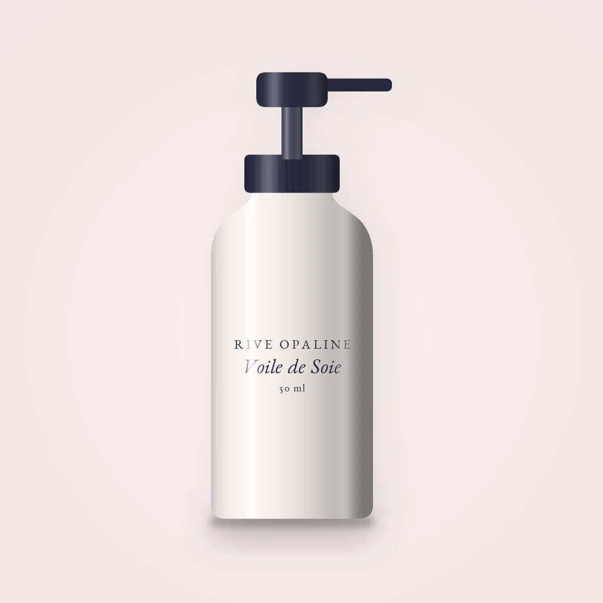 Crème hydratante Voile de Soie à l'huile de noisette – Rive Opaline, flacon-pompe 50 ml