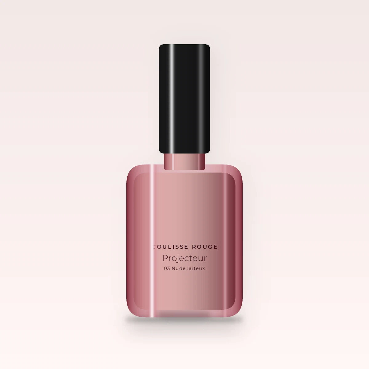 Vernis à ongles Projecteur à la camomille – Coulisse Rouge, flacon 5 ml, teinte 03 Nude laiteux