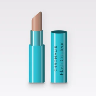 Rouge à lèvres Flash Couleur tenue confort – Chromalie, étui 3,8 g, teinte 01 Nude beige