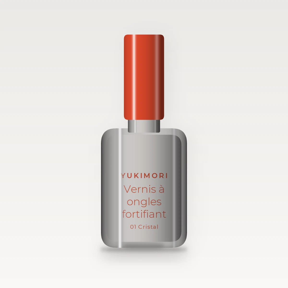 Vernis à ongles fortifiant au bambou – Yukimori, flacon 10 ml, teinte 01 Cristal