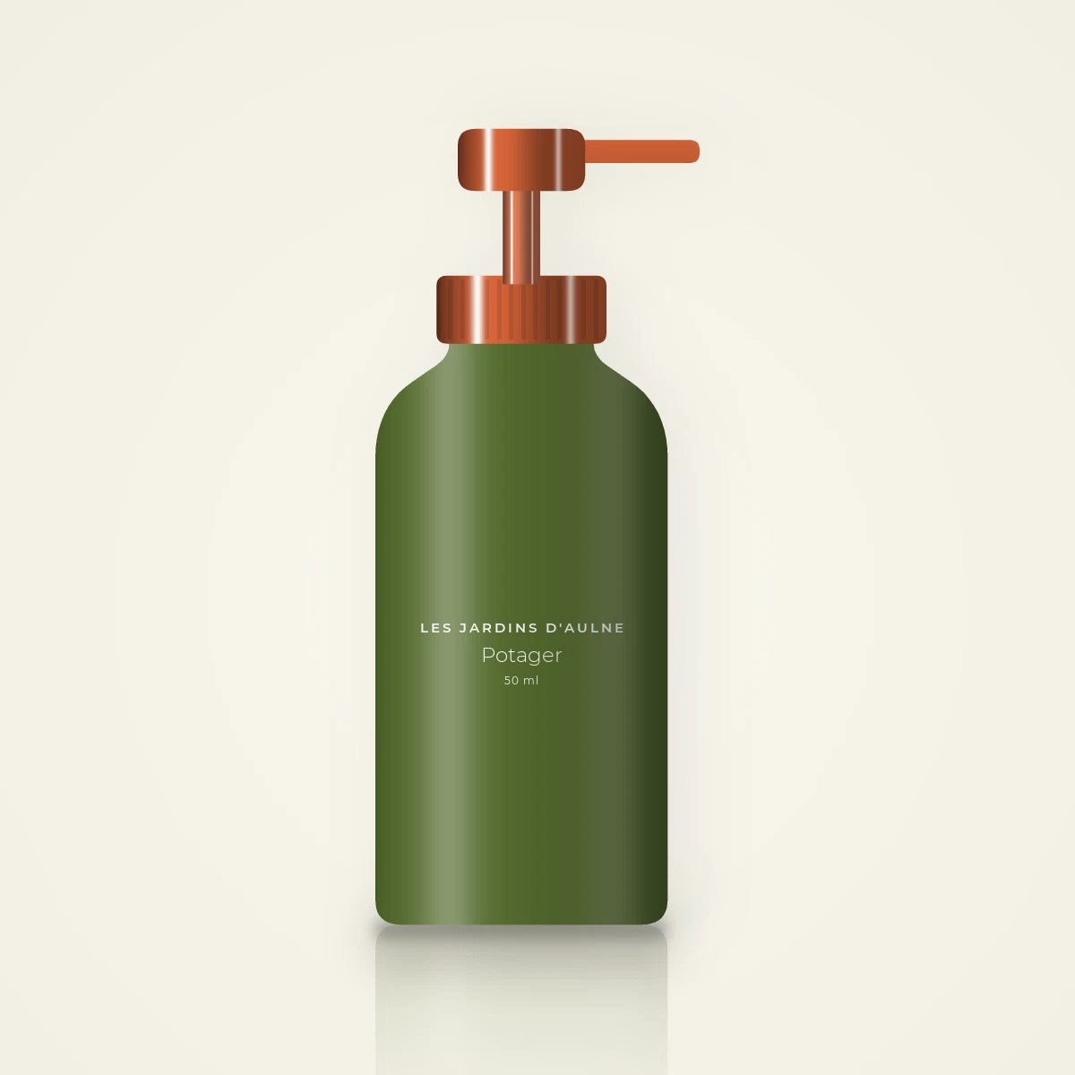 Potager sérum liftant – Les Jardins d'Aulne, flacon-pompe 50 ml