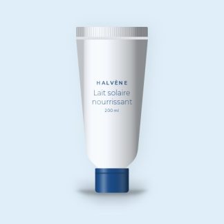 Lait solaire nourrissant à l'huile de coco SPF 50+ – Halvène, tube 200 ml