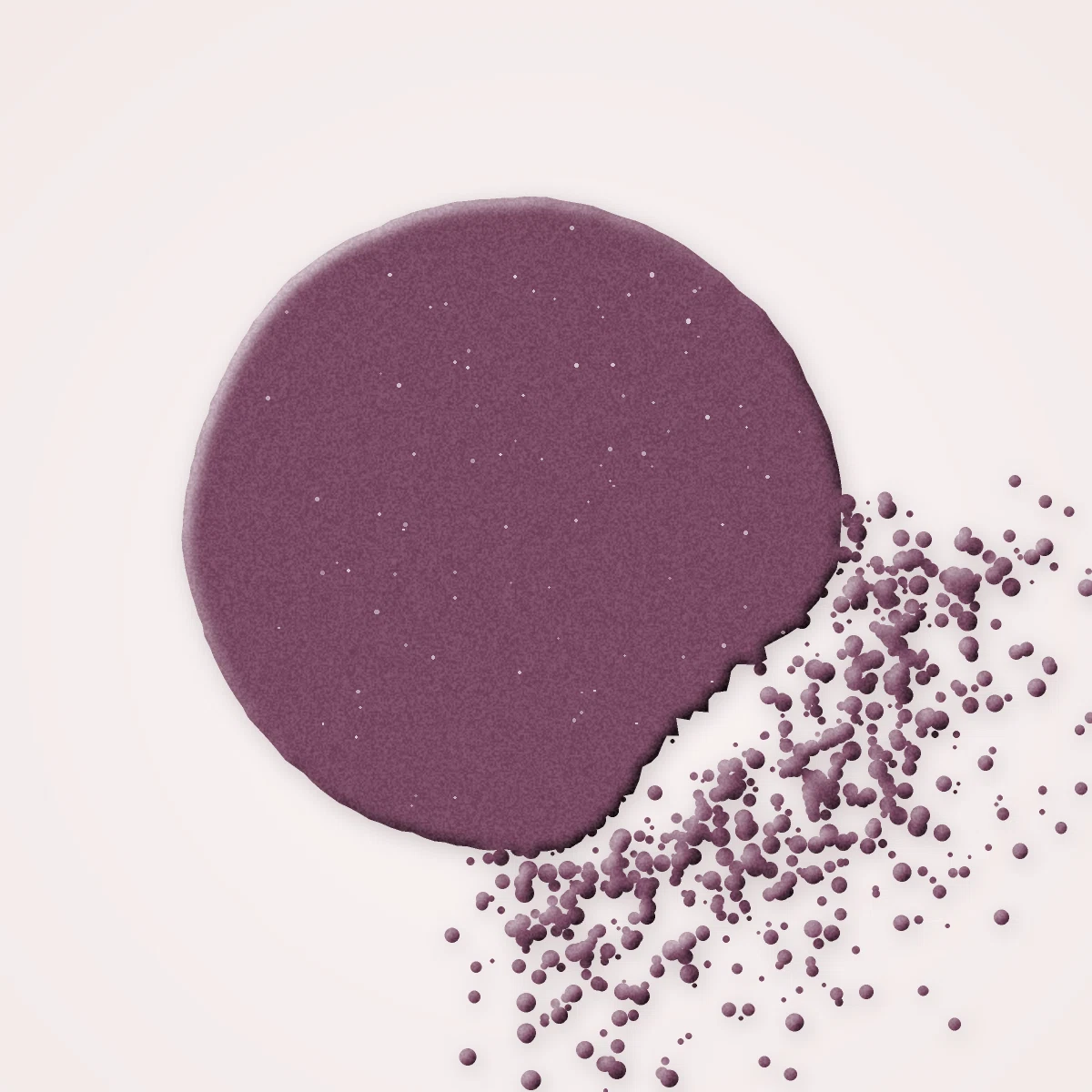 Palette yeux essentielle à la fleur de cerisier – Rive Opaline, aperçu de la teinte Tons prune