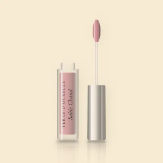 Gloss Sable Chaud effet lèvres repulpées – Terre d'Ocrelle, flacon applicateur 8 ml, teinte 03 Rose nude