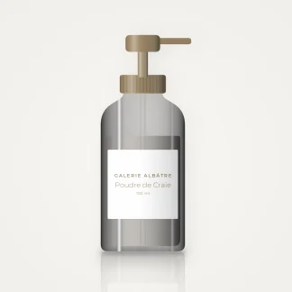 Baume après-rasage Poudre de Craie doux – Galerie Albâtre, flacon-pompe 100 ml