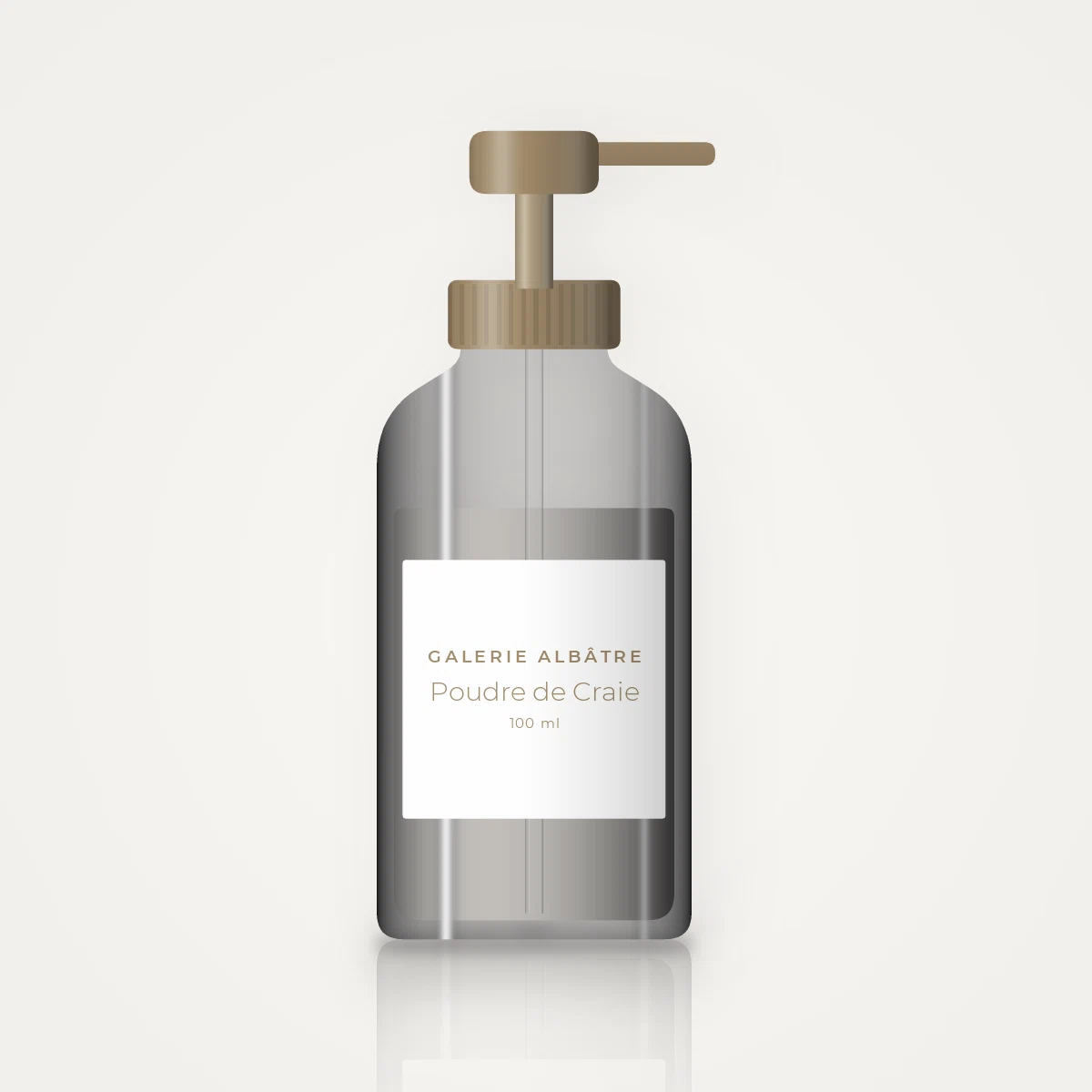 Baume après-rasage Poudre de Craie doux – Galerie Albâtre, flacon-pompe 100 ml