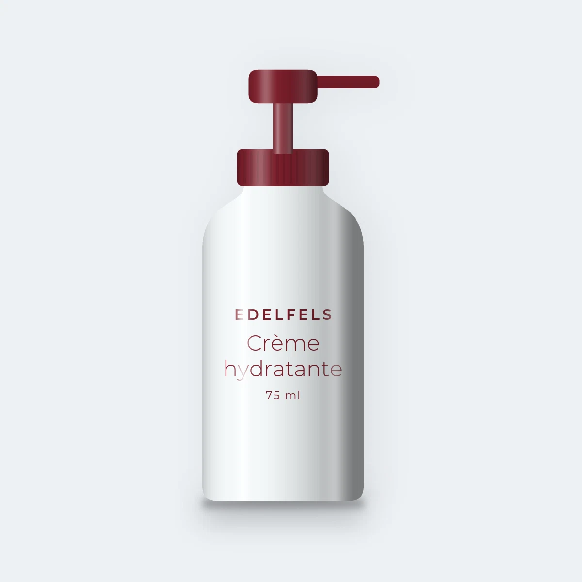 Crème hydratante équilibrante à l'extrait d'algue – Edelfels, flacon-pompe 75 ml