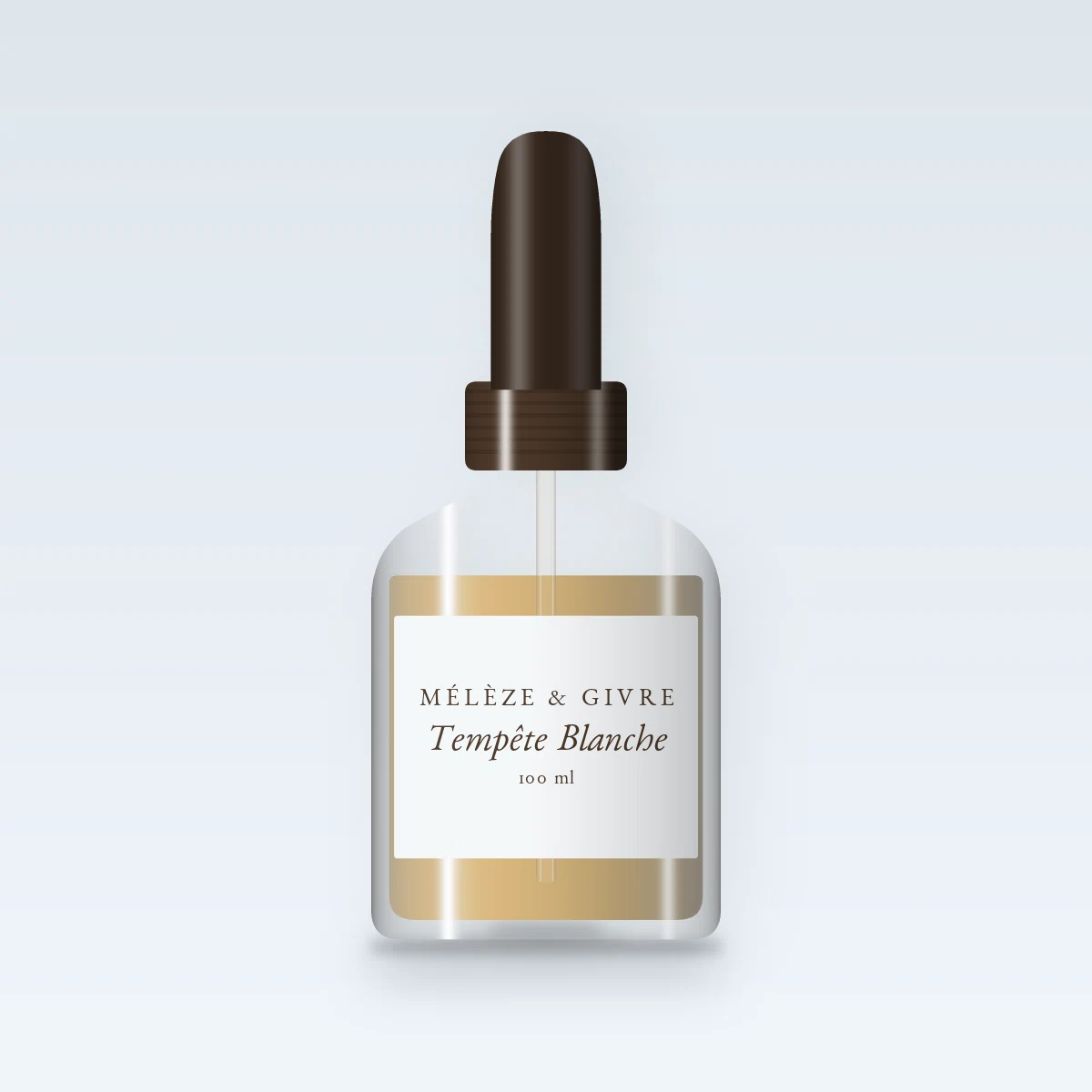 Huile capillaire Tempête Blanche au brocoli – Mélèze & Givre, flacon compte-gouttes 100 ml