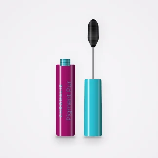 Mascara volume Pigment Pur – Chromalie, flacon et brosse 10 ml, teinte Noir intense