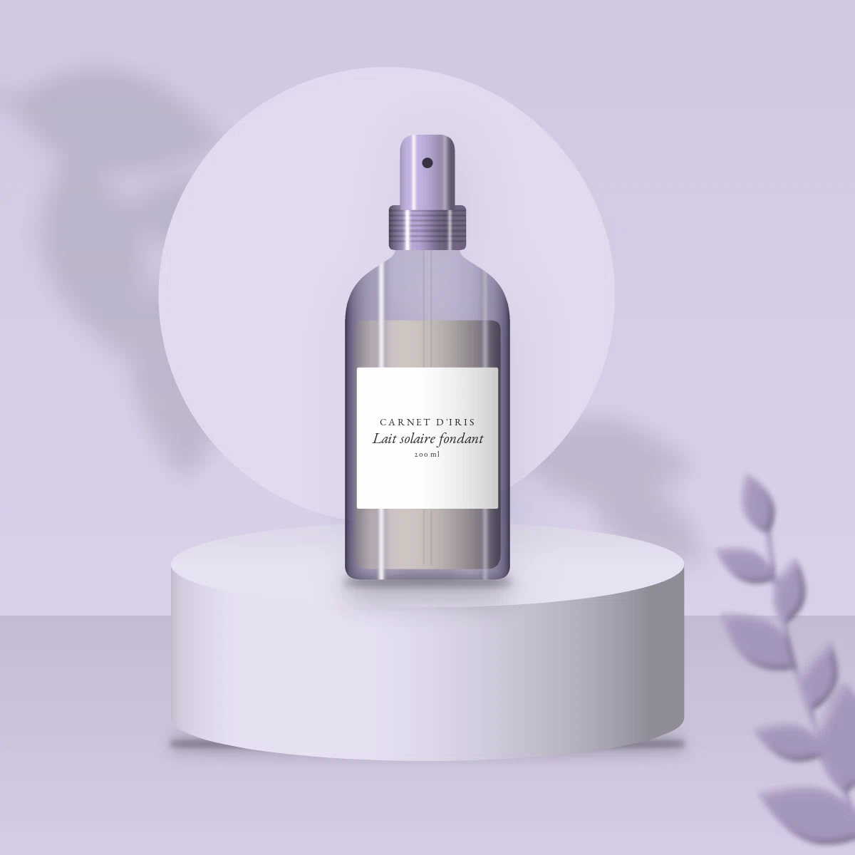 Lait solaire fondant à l'huile d'abricot SPF 50+ – Carnet d'Iris, photo d'ambiance
