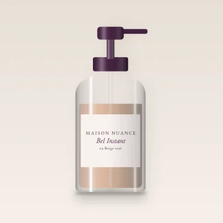 Fond de teint floutant Bel Instant – Maison Nuance, flacon-pompe 35 ml, teinte 09 Beige rosé