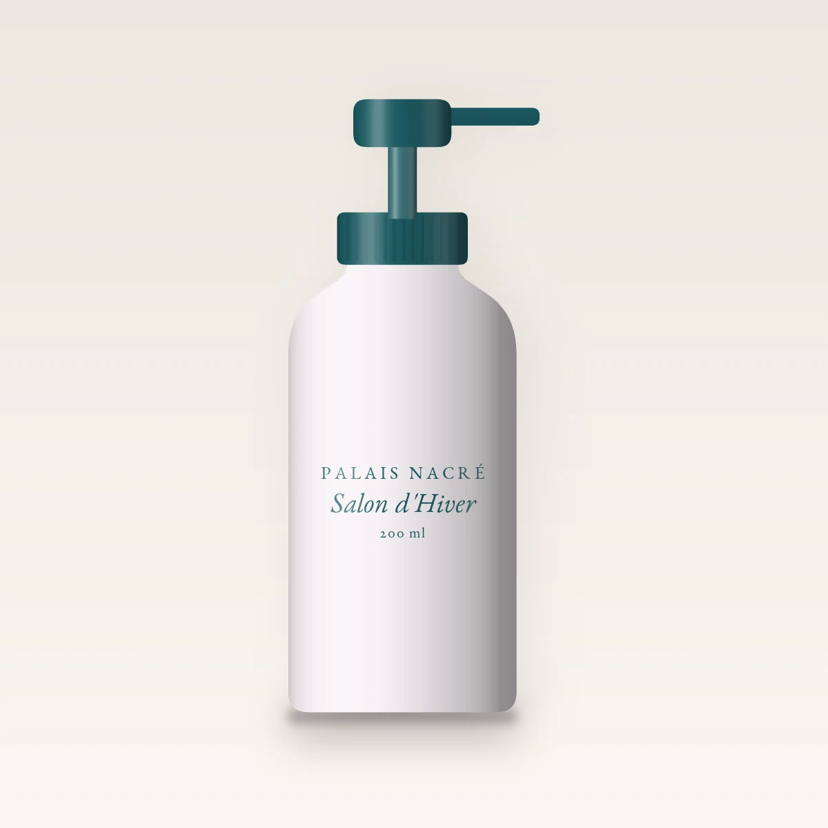 Nettoyant visage équilibrant Salon d'Hiver – Palais Nacré, flacon-pompe 200 ml