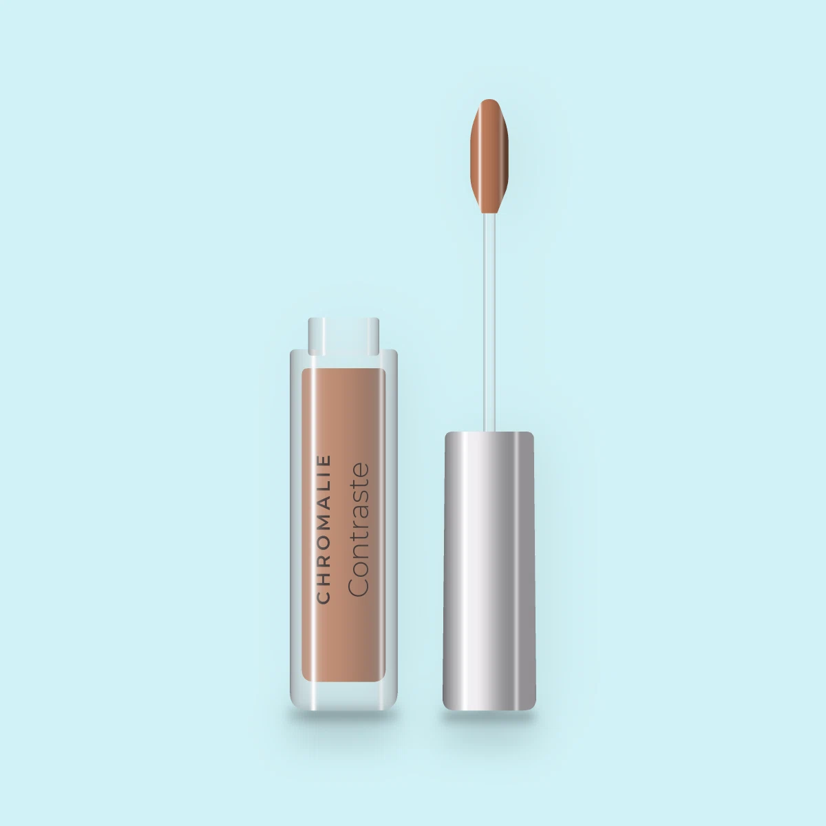 Gloss Contraste fraîcheur – Chromalie, flacon applicateur 8 ml, teinte 11 Caramel