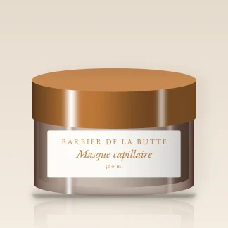 Masque capillaire désaltérant à l'extrait de canneberge – Barbier de la Butte, pot 500 ml
