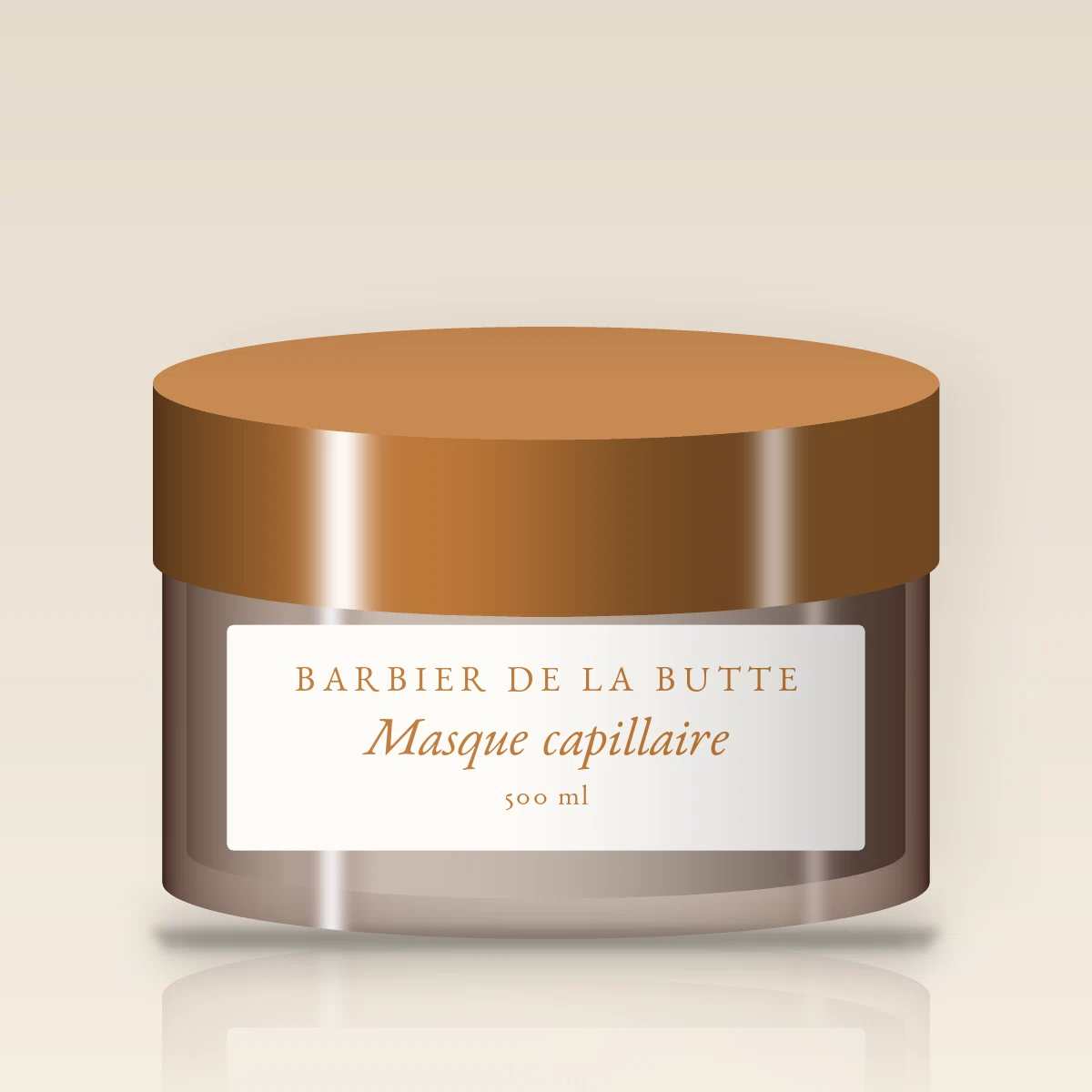 Masque capillaire désaltérant à l'extrait de canneberge – Barbier de la Butte, pot 500 ml