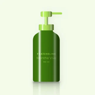 Baume après-rasage revitalisant Menthe Vive – Fraîcheline, flacon-pompe 100 ml