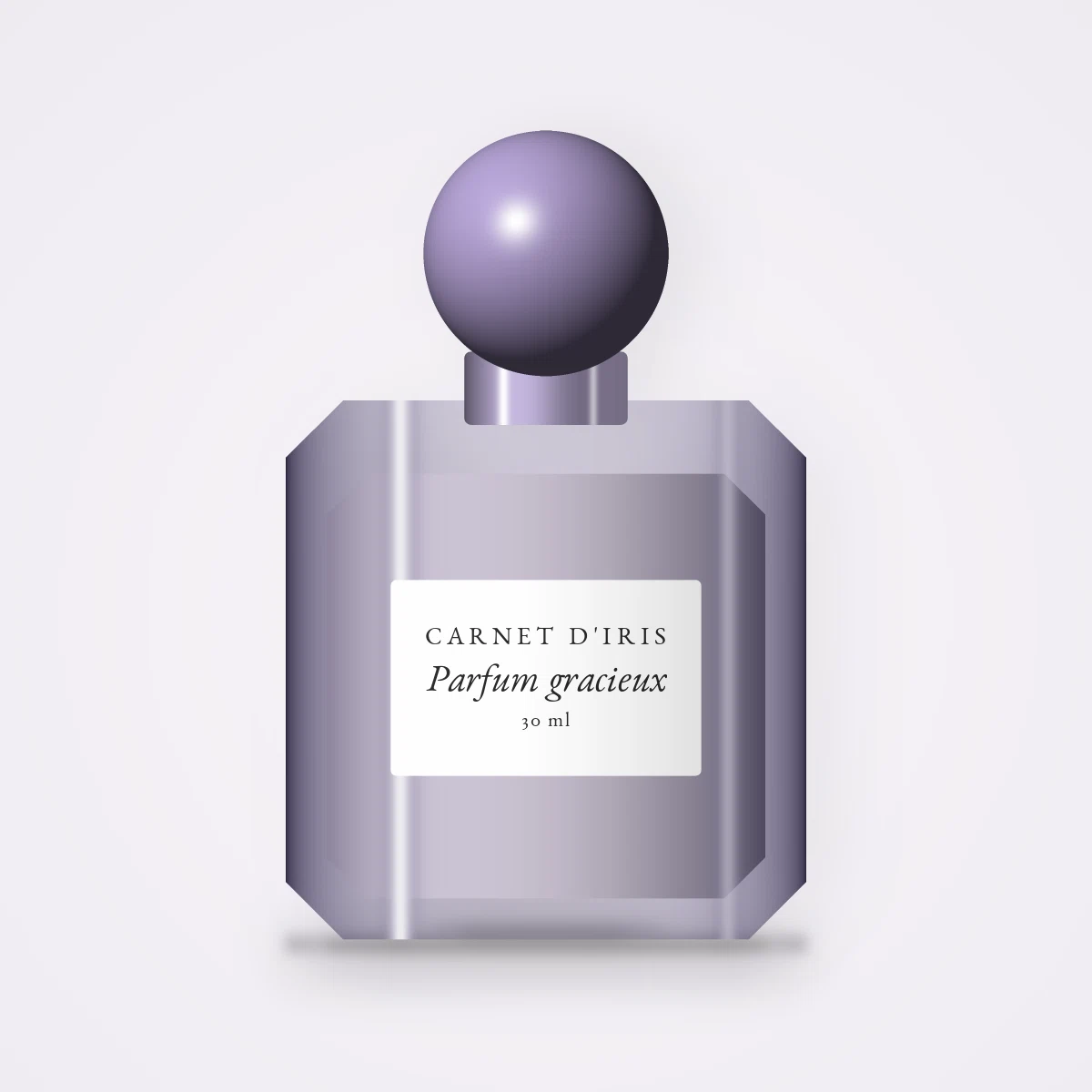Parfum gracieux au cacao – Carnet d'Iris, flacon 30 ml