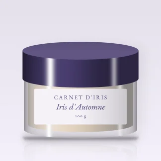 Gommage corps Iris d'Automne vivifiant au sucre – Carnet d'Iris, pot 200 g