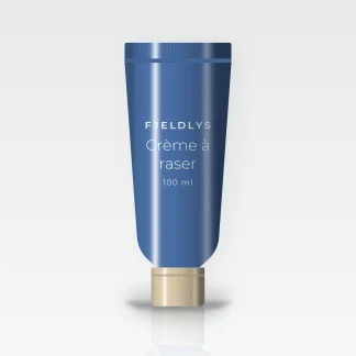 Crème à raser fraîcheur intense au patchouli pour homme – Fjeldlys, tube 100 ml