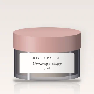 Gommage visage micro-exfoliant à la poudre de bambou – Rive Opaline, pot 75 ml